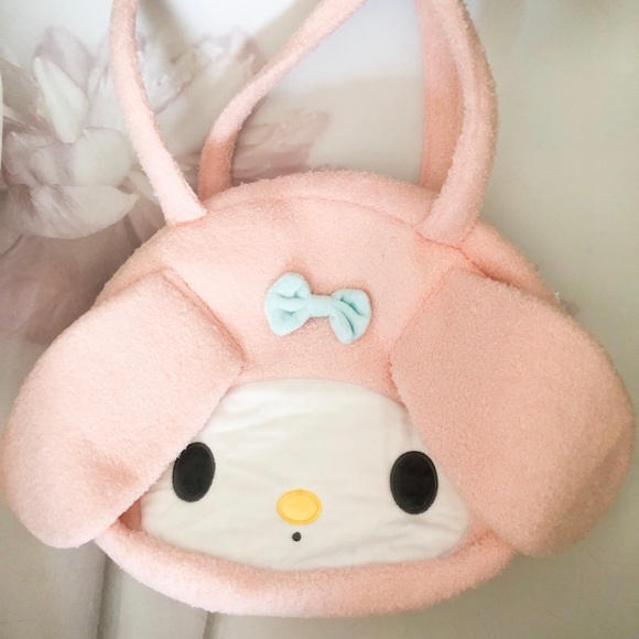 Melody bag shoulder handbag plush pink womens plush kawaii cartoon ears - Picture 3 of 7